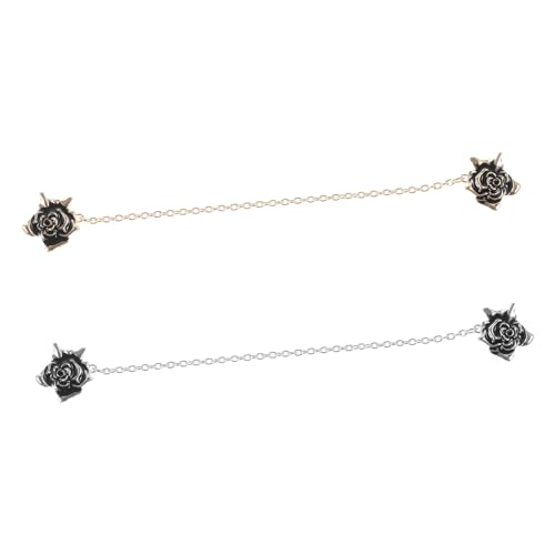 minkissy 2stücke Kragenclip Für Pullover Schal Und Kleidungsstücke Passend Für Damen Und Teenager Als Brosche Oder Kragenclip Zu Tragen von minkissy