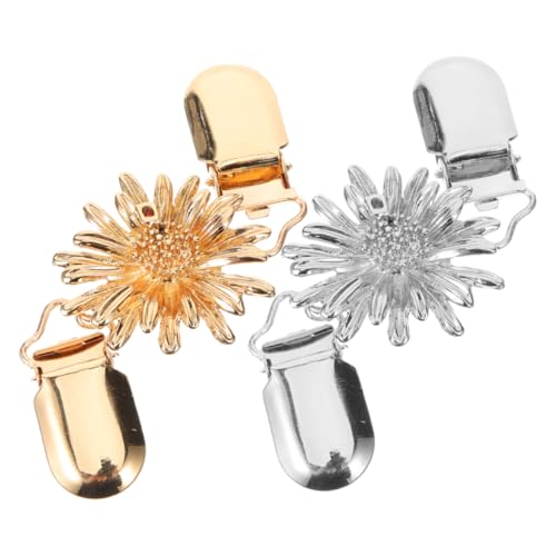 2Stücke Schalclip Brosche für Frauen Retro Design Verstellbare Kleidung Clips für Pullover Cardigans Schals Kleider Multifunktionale Verschlüsse von minkissy