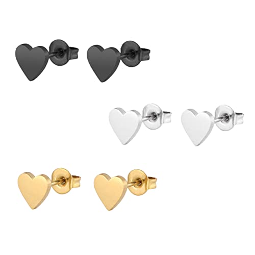 minkissy 3paare Ohrstecker Stilvoller Ohrring Schmuck Kreativer Ohrschmuck Für Mode Langlebig Und Angenehm Zu Tragen von minkissy
