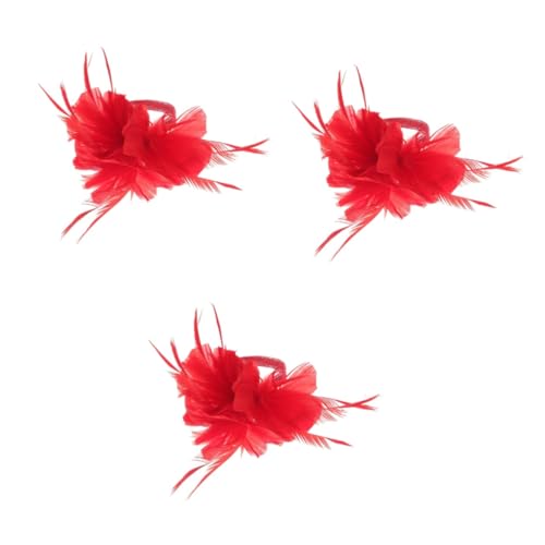 minkissy 3 Stk Fascinator Haarnadel Brosche Faszination Für Frauen Nudefarbener Clutch-fascinator Hochzeitsschleier Haarspangen Für Mädchen Anstecknadel Tea-party-hüte Schal Fräulein Anmut von minkissy