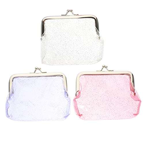3 Stück Teiliges Münzaufbewahrungstasche Transparente Geldbörse für Frauen Multifunktionale Kleine für Münzen Schlüssel von minkissy