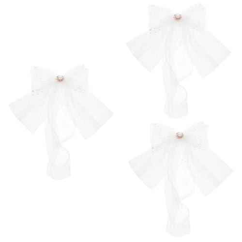 minkissy 3St Kopfbedeckungen für die Braut Hochzeitskleider Blumenmädchen Haarschmuck damen hochzeitskleid das Geschenk Geschenke Braut Kopfschmuck Braut-Haar-Accessoire Mori-Abteilung von minkissy