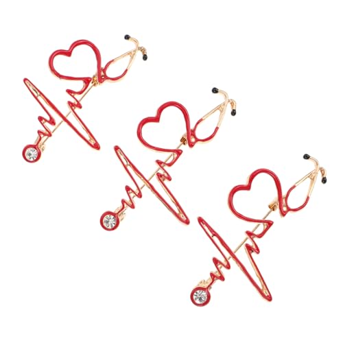 3Stücke Kreative Brosche für Krankenschwestern Ärzte Hochwertige Dekoration für Pflegekleidung für Medizinstudenten Pflegekräfte von minkissy