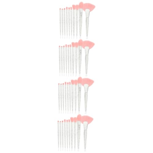 minkissy 4 Sätze Make-up Pinsel Bürste Make-up-zubehör Lidschatten-make-up-pinsel Lidschatten Pinsel Lidschattenpinsel Für Frauen Augenwerkzeugpinsel Kunstfaser Sanft Fräulein Gefrostet von minkissy