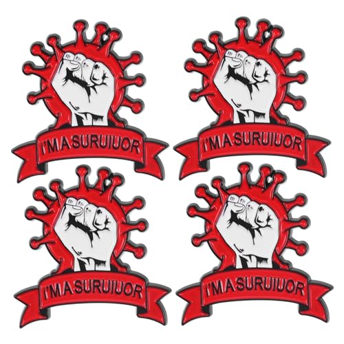 4 Stück Kreative Brosche für Damen Dekorative Anstecknadel für Kleidung Taschen Schals Hüte Stilvolles Accessoire mit Liebevollem Design Feiner Verarbeitung von minkissy