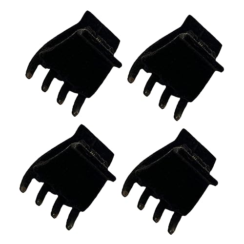 minkissy 4stücke Kleine Klaue Klemme Haarklammer Frauen Kiefer Clips Velour Haar Verschluss Ornament Einfache Frisuren Fixieren von minkissy