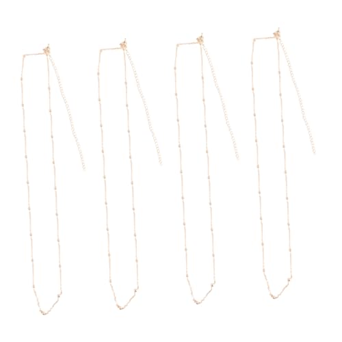 4 Stück Teiliges Perlen Dekorative Taillenkette für Damen Goldene Strand Taillenkette für Jeans Besondere Anlässe Langlebig von minkissy