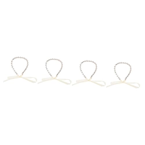 4pcs rhinestone headband headbands hair ties hair gems for women scrunchies for women wedding leaf headband hair accessories for women wedding hair ribbons for women dress von minkissy