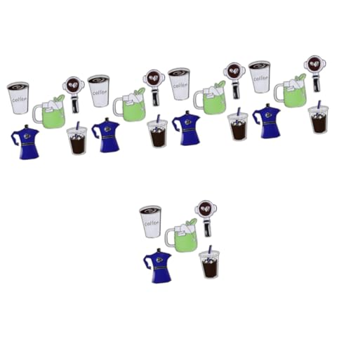 5 Sätze Teiliges Kreative Kaffeetassen Broschen Emaille Anstecknadeln Für Kleidung Rucksäcke Stilvolles Zubehör Für Für Freunde 5 Stück * 5 von minkissy