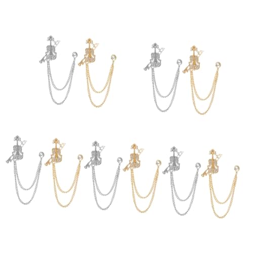 5 Sätze Violin Brosche Für Damen Kreative Anstecknadel Im Violinen Design Kleidungspinn Für Anzüge Rucksäcke Für Besondere Anlässe 2 Stück * 5 von minkissy