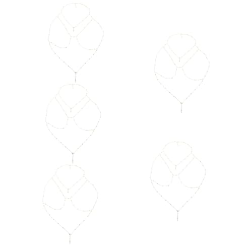 5 Stück Körperkette für Frauen Goldene Brustkette für Strandpartys Verstellbare Körperdekoration Perfekter Schmuck für Sommer Events Lässige Anlässe von minkissy