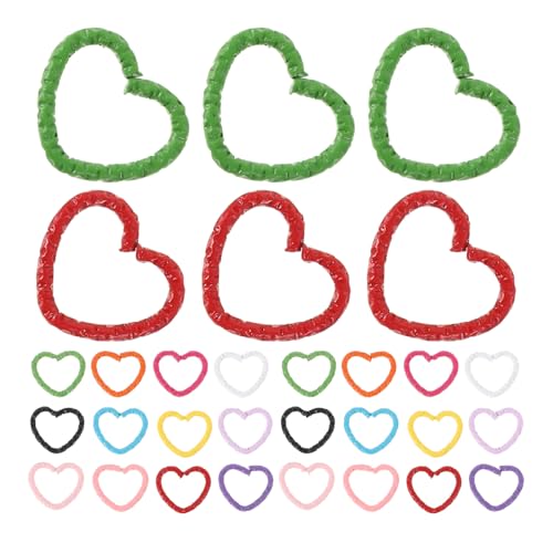 minkissy Trendige Haarmanschetten Aus Metall Zum Flechten 50 Stück Haarschmuck in Liebesform Vielseitiges Haar-accessoire Für Frauen Und Mädchen von minkissy