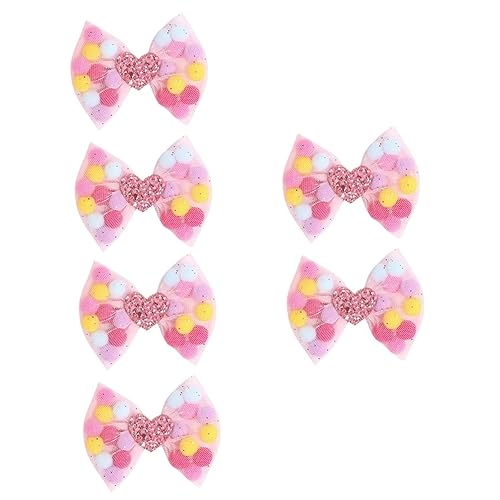 minkissy 6 Stk Bowknot-haarspangen Schleife Haarspange Haarschleifen Für Mädchen Haarschleifen Alligator Entenschnabel-haarspange Ostern Haarspangen Kopfbedeckung Krawatte Lutscher Baby von minkissy