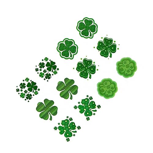 minkissy 72stücke Temporäre Tattoos Für Patrick's Day Wasserdichte Kleeblatt Aufkleber Für Erwachsene Partydekoration Und Gesichtstätowierungen von minkissy