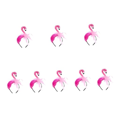 8 Stk Flamingo-stirnband Haarschmuck Baby Satin Hautpflegeprodukte Krawatte von minkissy