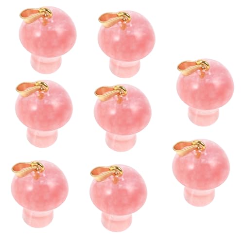 minkissy 8stücke Pilzanhänger Aus Glas Für Armbänder Kreative Anhänger Für Schmuckherstellung Miniatur-pilz Anhänger Für Ohrringe Und Armbänder von minkissy