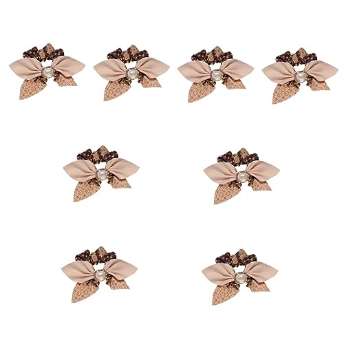 8pcs Hair ring scrunchies for girls stretch headbands for women women's hair accessories bow ponytail holder scrunchies with Hair Ties Scrunchy Girls Hair Rope Bow Hair Rope fabric von minkissy