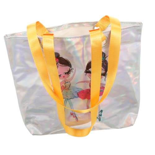 Ballett Tänzerin Umhängetasche für Robuste Tragetasche mit Buntem Design für Strand Gym Shopping Reisen Perfektes für Frauen von minkissy