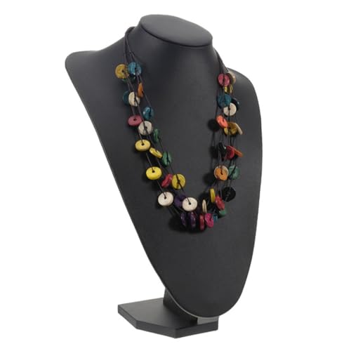 minkissy Böhmische Halskette Mit Kokosnuss-muschel Gewebt Für Frauen Vintage-anhänger Schmuckgeschenk Mehrschichtige Strandkette Ankleideornament Geburtstagsgeschenk von minkissy