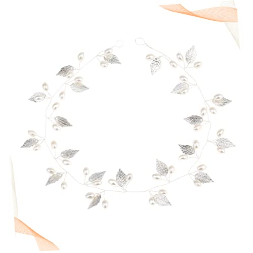 Braut Haarkranz Blatt Braut Kopfschmuck Hochzeits-tiara-kopfbedeckungen Blatt Haarband Hochzeit Kopfbedeckungen Für Die Perlenhochzeit Haarschmuck Stirnband Koreanisch Brautjungfer von minkissy