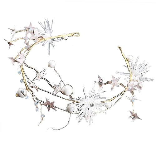 Brauthaarband Blätter Krone Stirnband Blumen Tiara Stirnband Brautkopfschmuck Für Die Hochzeit Braut Tiara Braut Stirnband Hochzeit Kopfschmuck Brautjungfer Juan Garn Kristall von minkissy