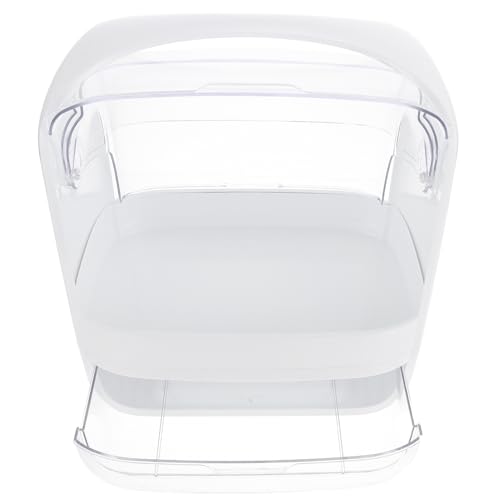 minkissy Kosmetik Organizer Kunststoff Praktische Aufbewahrungsbox Für Make-up Und Hautpflege Und Stapelbar Transparent Für Schminktisch Und Badezimmer von minkissy