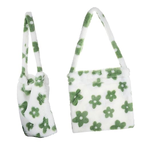 Flauschige Tote Bag Kunstpelz Geräumige Schultertasche mit Design für Damen für Stylisch zu Perfektes Accessoire für Outfit von minkissy