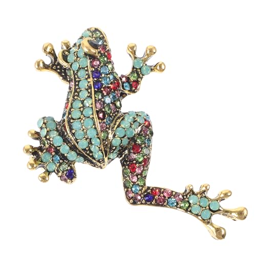 minkissy Frosch Brosche Metall Anstecknadel Für Kleidung Schal Hut Kragen Dekoration Tier Broschen Für Damen Jacken Pullover Rucksäcke Handtaschen von minkissy