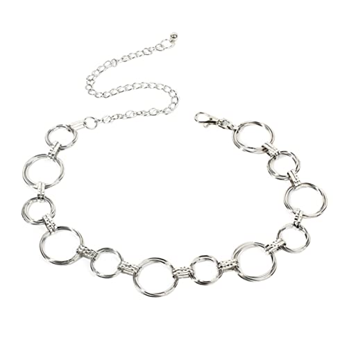 Geometrische Taillenkette für Damen Silberne Folk Custom Waist Chain Modischer Gürtel mit Kreisförmigem Design Leicht Tragbar für Partys Reisen Besondere Anlässe Geometrische Taillenkette für Damen Silberne Folk Custom Waist Chain Modischer Gürtel mit Kreisförmigem Design Leicht Tragbar für Partys Reisen Besondere Anlässe von minkissy
