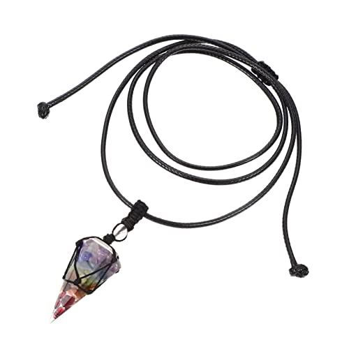 Halskette Damen mit Anhänger Mehrfarbiger Design Eleganter Schmuck für Frauen Sweater Kette oder für Besondere Anlässe von minkissy