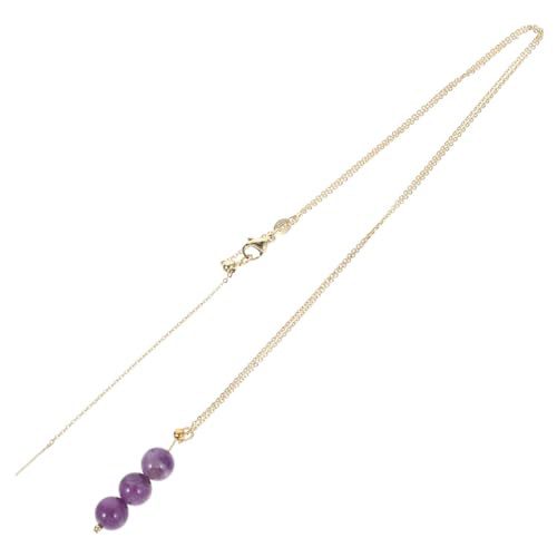 Halskette für Frauen Ästhetisches mit Amethyst Anhänger Leichte Halskette Besondere Anlässe Wie Geburtstage Verlobungen Feiertage von minkissy