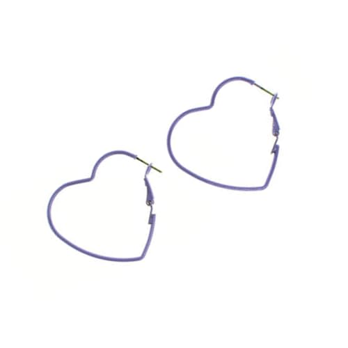 minkissy Zarte Herzform Ohrringe für Damen Lavendel Legierung Ohrhänger Modischer Ohrschmuck für Frauen Elegantes Design für Alltag und Besondere Anlässe minkissy Zarte Herzform Ohrringe für Damen Lavendel Legierung Ohrhänger Modischer Ohrschmuck für Frauen Elegantes Design für Alltag und Besondere Anlässe von minkissy