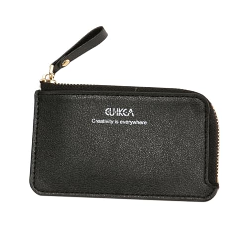 minkissy Herren Portemonnaie Aus Pu-Material Kompakt Und Leicht Mit Reißverschluss-Design Für Geld Und Karten Robust Und Langlebig von minkissy