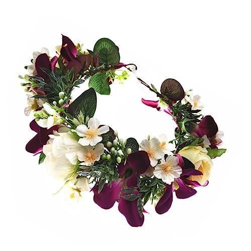 Künstlicher Blumenkranz Stirnbänder Für Mädchen Kopfschmuck Aus Blumengirlanden Hochzeit Haarkranz Brautblumengirlande Eisen Brautjungfer Hochzeitsblumen Hochzeitskleid von minkissy