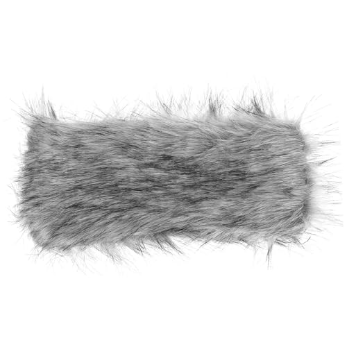 Künstliches Pelz Haarband für Damen Warmes Dekoratives Stirnband Kunstpelz mit Elastischem Design Wintermode Stilvollen Ohrenschutz von minkissy