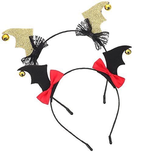 Minkissy 2st Fledermaus Flügel Stirnband Fledermausflügel Stirnband Gotisches Stirnband Halloween-teufel-stirnband Stirnband Mit Fledermausflügeln Gefühlt Cosplay Dekorationen Kind von minkissy