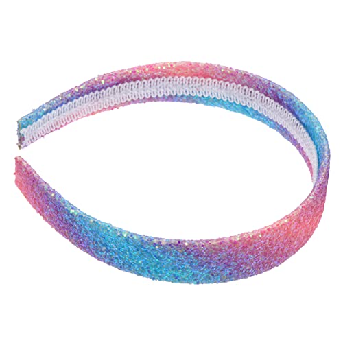 minkissy Haarband Breit Glitzernd Für Damen Haarreifen- Stirnband Zum Gesichtswaschen Kopfbedeckung Flexibel Für Yoga Und Sport Verziert Mit Pailletten Passend Für Make-up Und Spa von minkissy