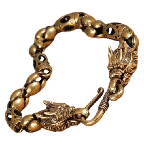 minkissy Drachenarmband Für Männer Vintage-stil Armband Mit Drachenanhänger Chinesisches Design Herrenarmband Ästhetischer Handschmuck Für Männer von minkissy