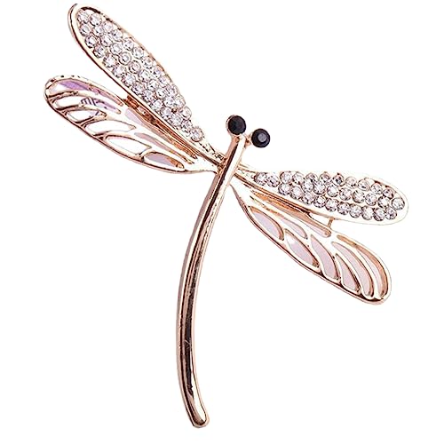 minkissy Strass Libelle Brosche Für Frauen Anstecknadel Stilvolle Brosche Für Hochzeiten Und Partys Dekorative Rucksack Anstecknadel Stilvolles Accessoire Mit Strasssteinen von minkissy