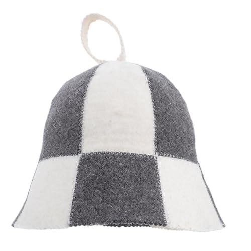 Saunahut Aus Wolle, Traditioneller Russischer Saunahut Für Männer Und Frauen, Badekappe Aus Weichem Filz, Schützt Vor Überhitzung Und Haarschäden von minkissy