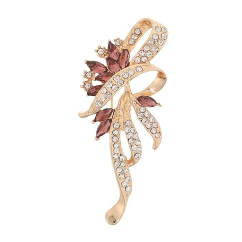 Strass Blumenbrosche Hochzeits Corsage Schmuck Accessoire Braut Blumenbrosche Schal Dekoration Corsage Anstecknadel Für Frauen Und Mädchen von minkissy