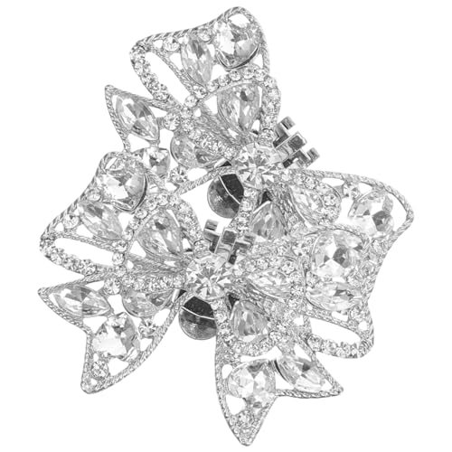 minkissy 1 Paar Abnehmbare Strass Schuhclips mit Schleife Schuhschnallen für Damen Hochzeits Schuhschmuck Schuhaccessoires für High Heels von minkissy