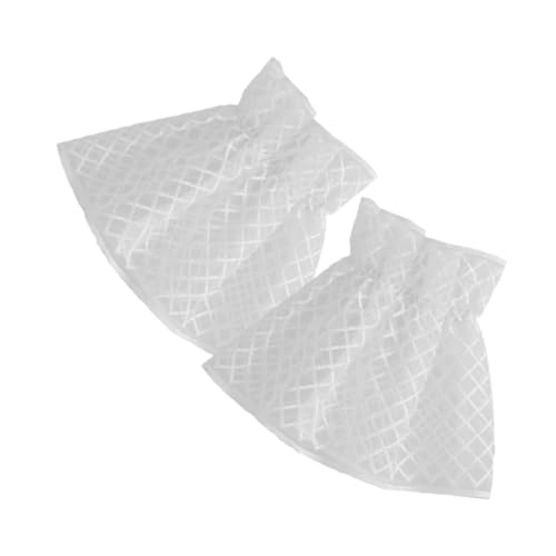minkissy 1 Paar Bündchen mit Spitzenbesatz dekorativ Dame Stoff Abdeckung Trendy für Handmanschette aus Spitze Spitzengelenksmanschetten Spitzenmanschette Baumwolle Weiß von minkissy
