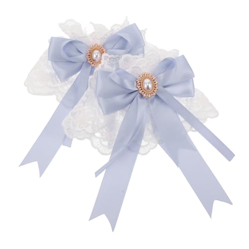 minkissy Süße Handgelenkmanschetten Aus Spitze Mit Schleife Dekorative Floraler Spitzenmanschetten Lolita-modeaccessoires Für Teepartys Und Hochzeiten von minkissy