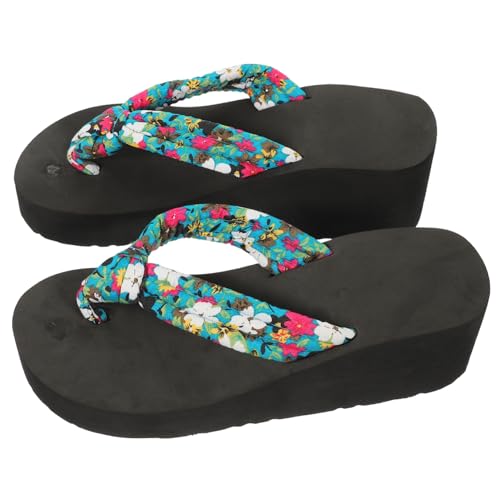 minkissy 1 Paar Damen Slipper mit Dicke Sohle Sommer Pantoletten für Drinnen und Draußen Stilvolles Design Blau und für Verschiedene Outfits minkissy 1 Paar Damen Slipper mit Dicke Sohle Sommer Pantoletten für Drinnen und Draußen Stilvolles Design Blau und für Verschiedene Outfits von minkissy