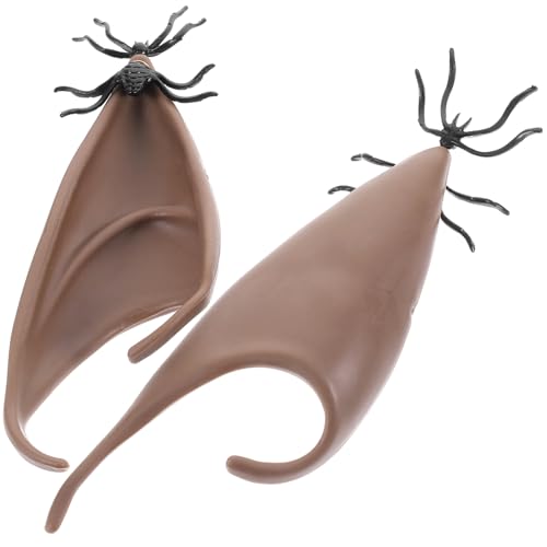 minkissy 1 Paar Elfenohren Cosplay für Damen Künstliche für Halloween Karneval Weihnachtsfeiern Kostümpartys Weiche Bequeme Ohraccessoires für Einzigartiges Aussehen von minkissy