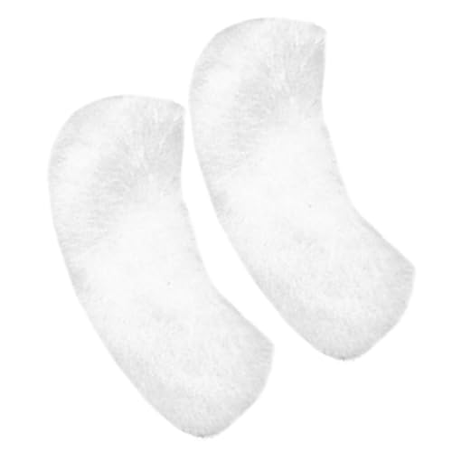 minkissy 1 Paar Fersenabdeckung Reiz Drinnen Farbe Schuhschnürsenkel Warm Frottee Hausschuhe Gast Mädchen Sandaleneinsätze Für Damen Hausschuhe-liner Slipper Plüsch Weiß von minkissy