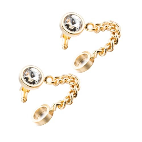 minkissy 1 Paar Gold-plattierte Kristallmanschettenknöpfe Hemd-Accessoire Manschettenlinks Manschette verbindet das Geschäft Manschettenknöpfe herren die Kette Golden minkissy 1 Paar Gold-plattierte Kristallmanschettenknöpfe Hemd-Accessoire Manschettenlinks Manschette verbindet das Geschäft Manschettenknöpfe herren die Kette Golden von minkissy