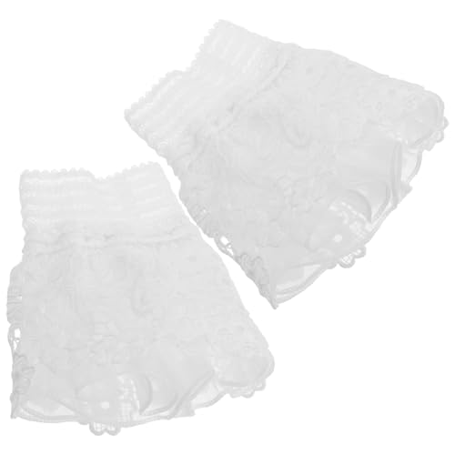 minkissy Manschetten Aus Spitze Abnehmbar Für Damen Kurz Mit Falten Und Rüschen Vielseitig Einsetzbar Als Accessoire Für Hemd Jacke Oder Pullover Dekorativ von minkissy