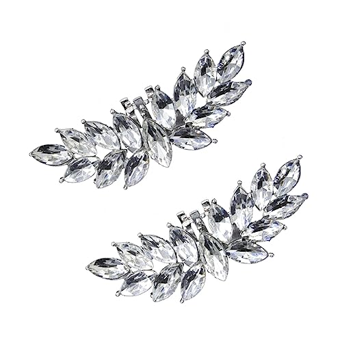 minkissy 1 Paar Hochwertige Hochzeitsschuhclips für Damen Abnehmbare Schuhschnallen mit Schuhe Sandalen Pumps für Hochzeiten Festliche Anlässe von minkissy